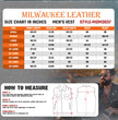 Milwaukee Leather MDM3037 Men's 'Wrecker' Black Denim and Leather Club Style Vest w/ Diamond Quilt Design