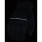 Milwaukee Leather MG7503 Men's Black Leather  i-Touch Screen Compatible Mesh Racing Motorcycle Hand Gloves W/ Reflector