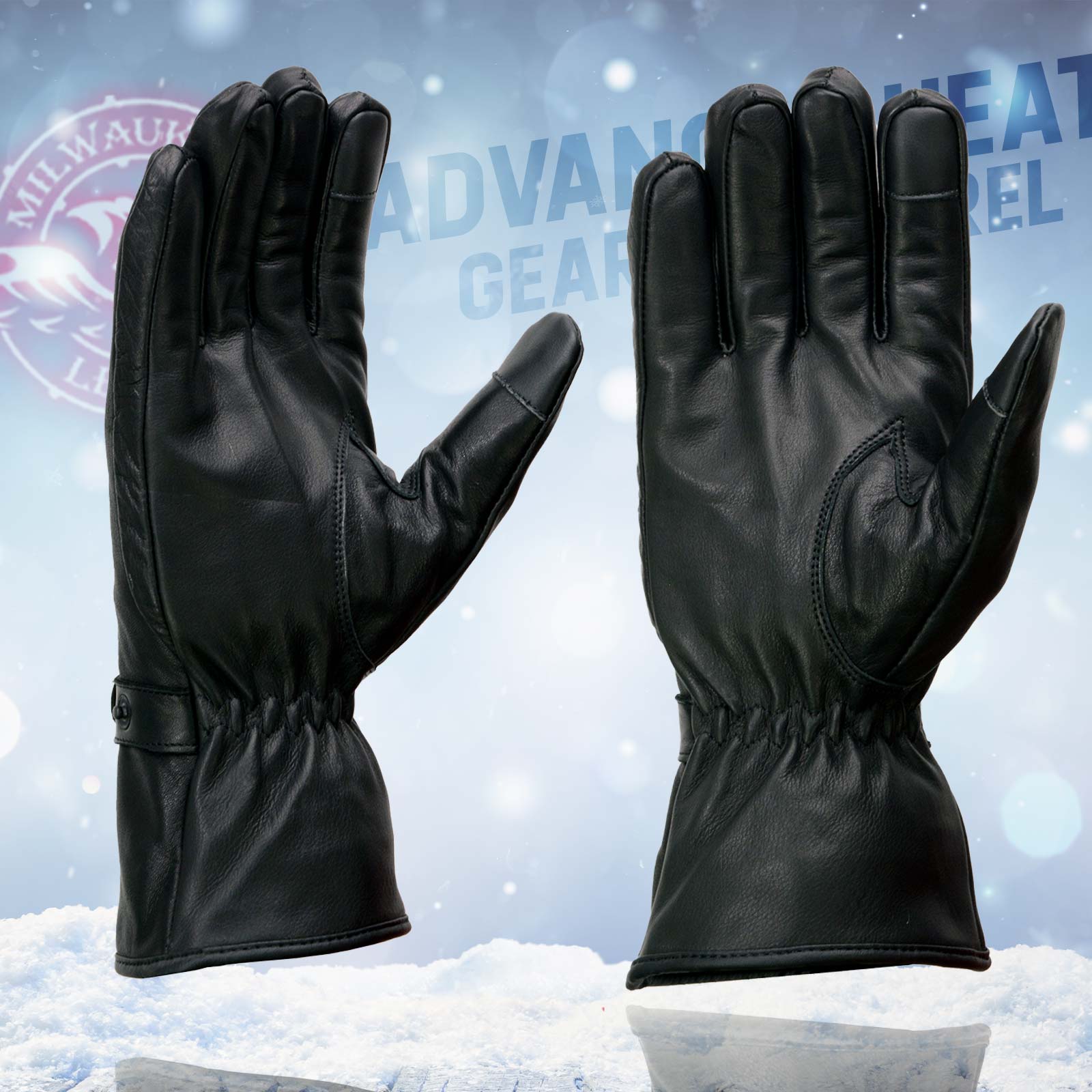 Milwaukee Leather MG7519SET Men's Black Leather Heated