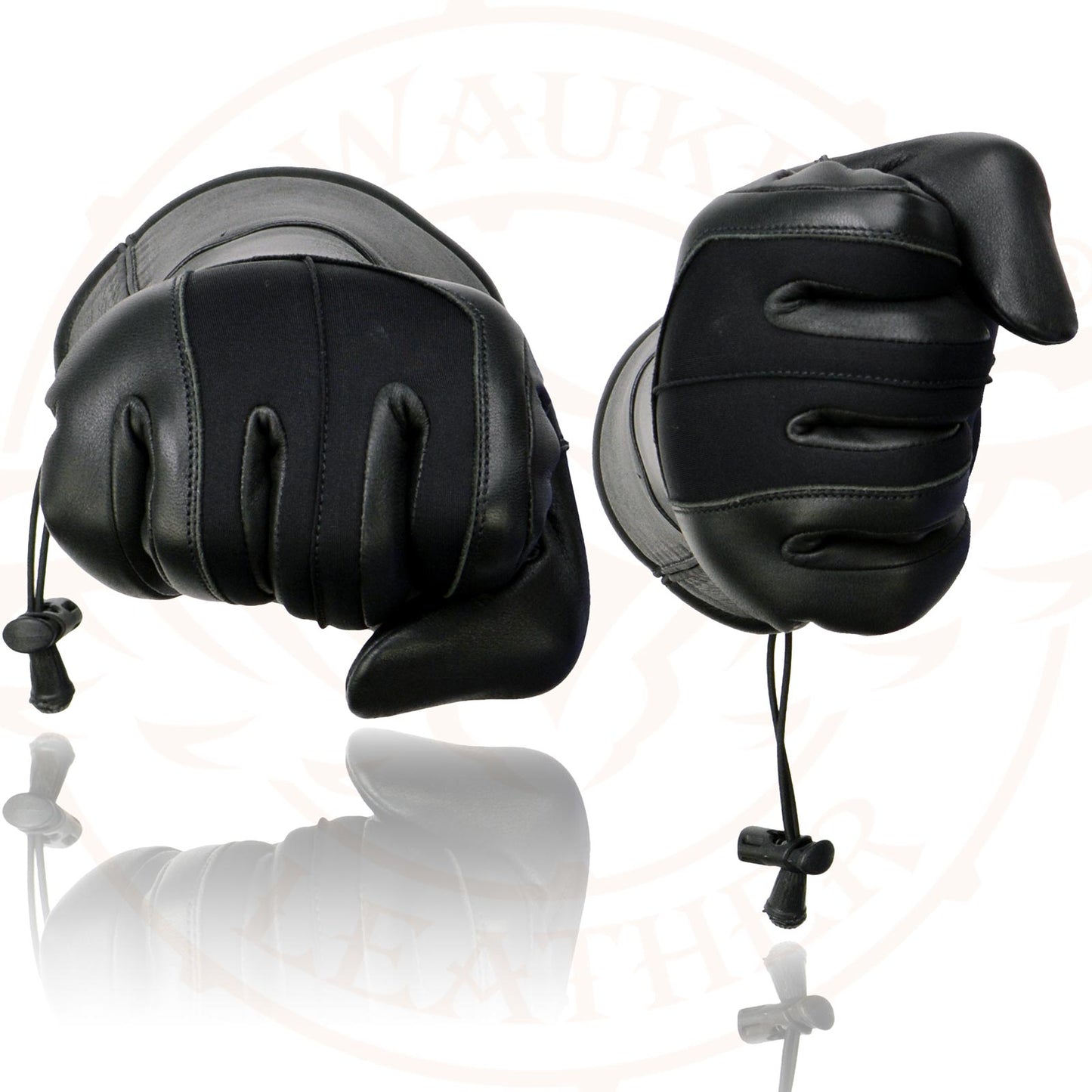Milwaukee Leather MG7701 Women's Deer Skin Leather Insulated Gauntlet Gloves w/ i-Touch/Wiper Blade/Reflective Piping