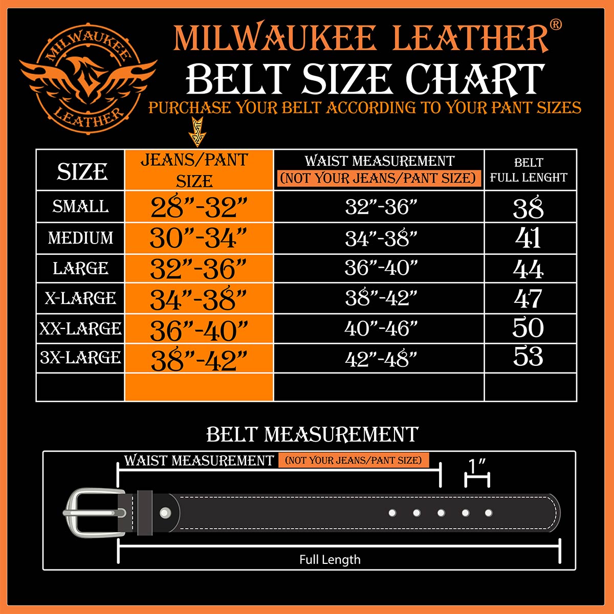 Milwaukee Leather MP7106 Men's Grey Skull Heads Black Genuine Leather Biker Belt with Interchangeable Buckle