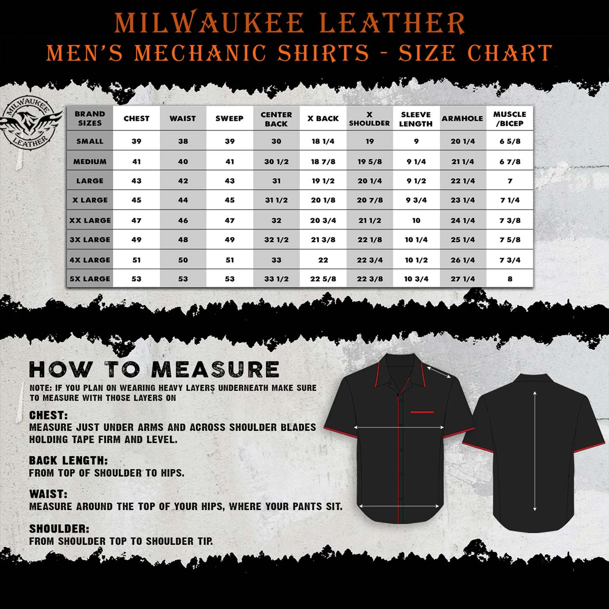 Milwaukee Leather MDM11671.149 Men's Grey and Black Button Up Heavy-Duty Work Shirt for | Classic Mechanic Work Shirt