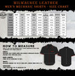 Milwaukee Leather MDM11674.01 Men's Black and Grey Button Up Heavy-Duty Work Shirt for | Classic Mechanic Work Shirt