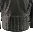 Milwaukee Leather ML1010 Men's Side Lace Vented Black Leather Scooter Jacket