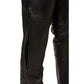 Milwaukee Leather ML1129 Men's Black Naked Leather Vented Chaps- Side Style Pockets Over Pant for Motorcycle Riders