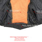 Milwaukee Leather ML1255 Women's Black Braided Naked Leather Side Lace Motorcycle Rider Vest W/Front Snap Closure