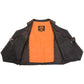 Milwaukee Leather ML1391RT Men's Retro Brown Leather Vest- 10 Pockets Side Lace 4-Snap V-Neck Motorcycle Rider Vest