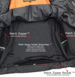 Milwaukee Leather ML2083 Men's Black Premium Leather Vented Motorcycle Rider Jacket w/ Reflective Piping