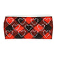 Milwaukee Leather | Bling Designed Wide Headbands-Headwraps for Women Biker Bandana with Plaid Red - MLA8034