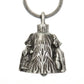 Milwaukee Leather MLB9046 'Fire Dog' Motorcycle Good Luck Bell | Key Chain Accessory for Bikers