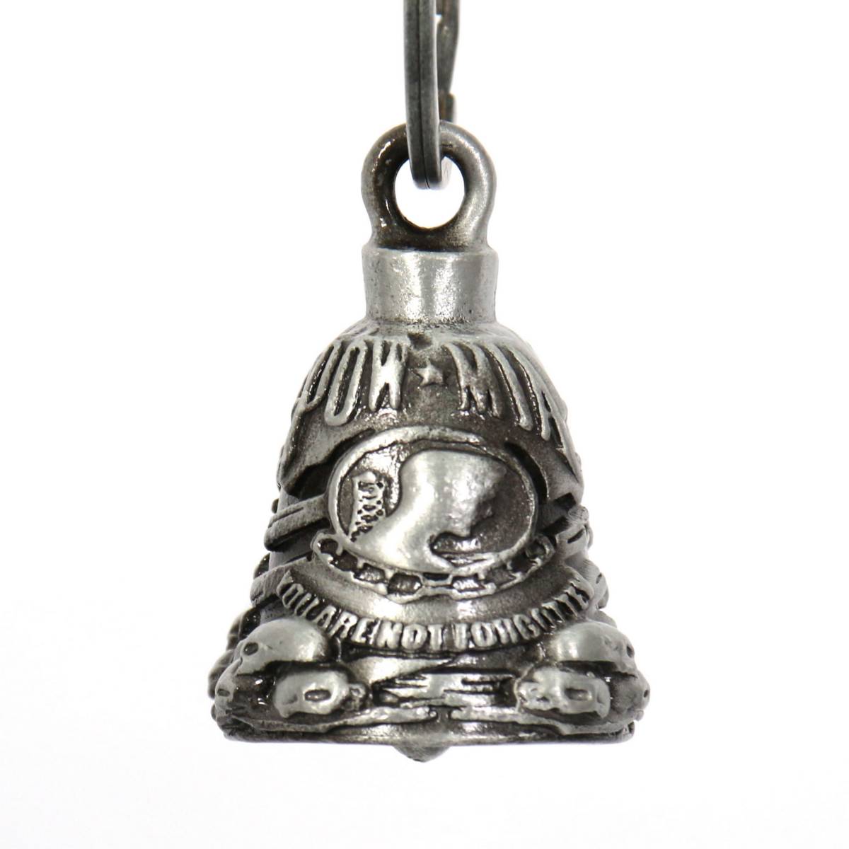 Milwaukee Leather MLB9049 'POW-MIA' Motorcycle Good Luck Bell | Key Chain Accessory for Bikers