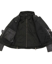 Milwaukee Leather Women's Vented Racer Leather Jacket with Removable Hoodie MLL2501
