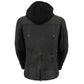 Milwaukee Leather MLL2555 Women's Black 3/4 Hooded Leather Jacket with Side Stretch