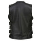 Milwaukee Leather MLL4501 Women's Bullet Proof Style Swat Rider Leather Vest W/ Single Panel Back for Club Patches