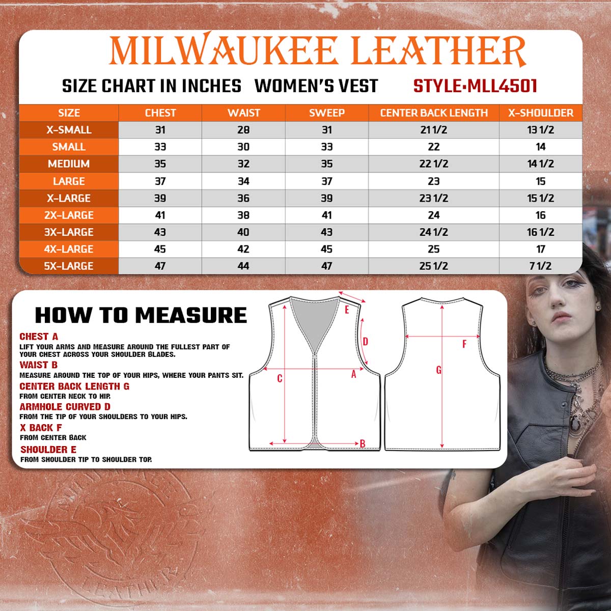 Milwaukee Leather MLL4501 Women's Bullet Proof Style Swat