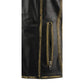 Milwaukee Leather MLL4527 Women's Stretch Side Panel Distress Brown Leather Motorcycle Rider Vest w/ Lacing Detail