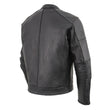 Milwaukee Leather MLM1507 Men's Black ‘Super-Clean’ Sport Style Biker Jacket
