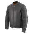 Milwaukee Leather MLM1507 Men's Black ‘Super-Clean’ Sport Style Biker Jacket