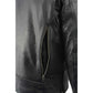 Milwaukee Leather MLM1515 Men's Black 'Triple Stitched' Beltless Motorcycle Leather Jacket