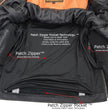 Milwaukee Leather MLM1515 Men's Classic Beltless Black Leather Triple Stitched Motorcycle Biker Rider Jacket