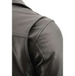 Milwaukee Leather MLM1520 Men's Pistol Pete Vented Black Leather Cruiser Jacket