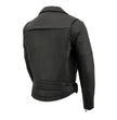 Milwaukee Leather MLM1570 Men’s Black Premium Cowhide Leather Utility Pocket Motorcycle Jacket