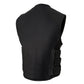 Milwaukee Leather MLM3500 Men's 'Basher' Bullet Proof Style SWAT Leather Vest w/ Single Panel Back for Patches