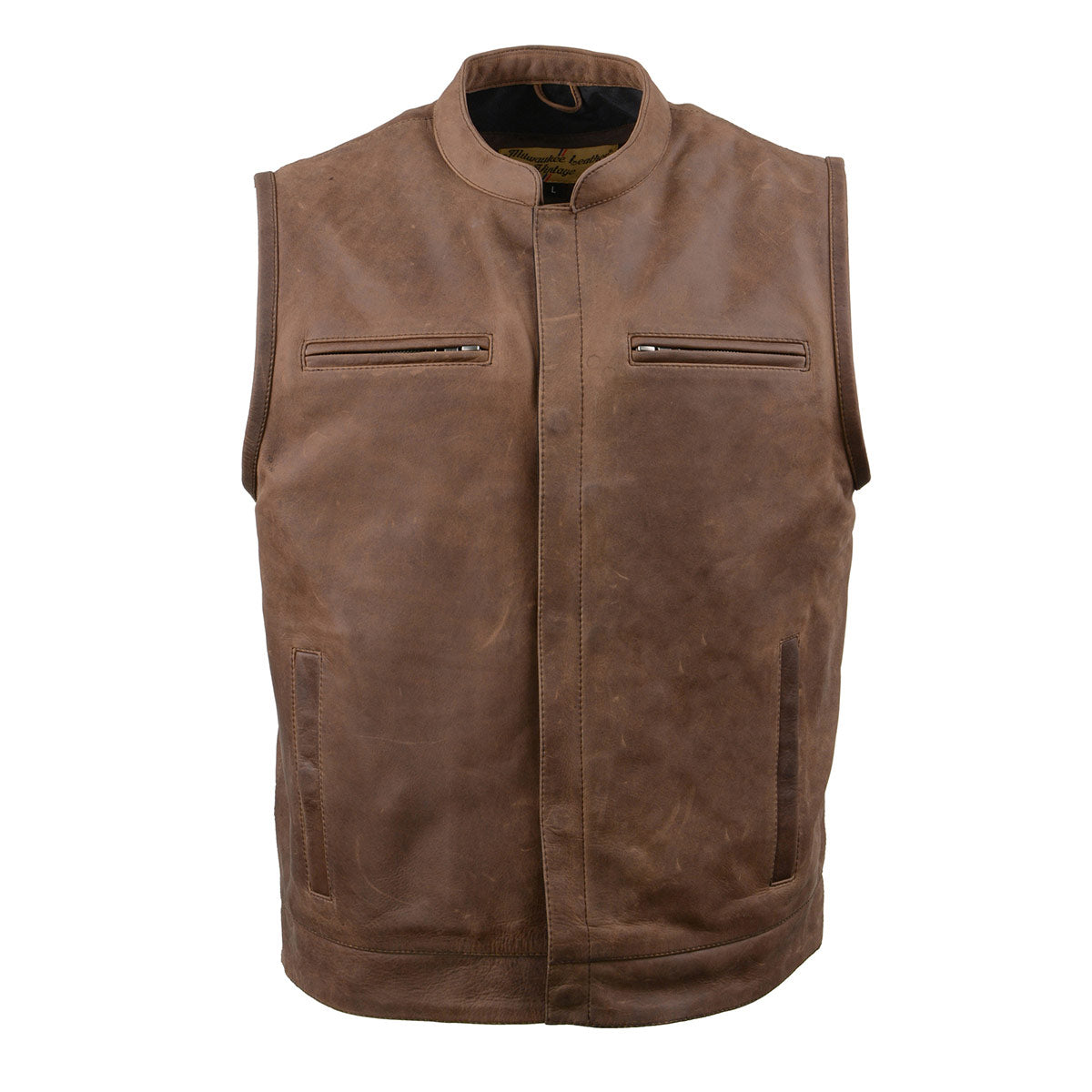 トップス AMERI RIDERS FAKE LEATHER VEST Ameri（アメリ）の「RIDERS SYNTHETIC LEATHER VEST JACKET