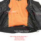 Milwaukee Leather MLL4531 Women's Black Leather Open V-Neck Side Lace Stitching Detail Motorcycle Rider Vest