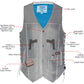 Milwaukee Leather MLM3541 Men's Roulette Black Premium Leather 10 Pocket Motorcycle Vest w/ Cool-Tec Leather Treatment