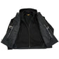 Milwaukee Leather MLM3563 Men's Leather Vest w/ Removeable Hoodie - Black 2 in 1 Reflective Skulls Motorcycle Vest