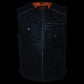 Milwaukee Leather MLM3580 Men's Black ‘Super Utility-Multi Pocket Vest’ Motorcycle Biker Leather Vest