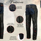 Milwaukee Leather USA MADE MLM5570 Men's Black 'Enfold' Classic Premium Leather Motorcycle Chaps with Jean Pockets