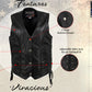 Milwaukee Leather USA MADE MLVSL5001 Women's Black 'Vivacious' Braided Motorcycle Leather Vest