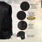 Milwaukee Leather USA MADE MLVSM5003 Men's Black Gaucho Extra Long Back Premium Steerhide Motorcycle Leather Vest