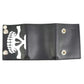 Milwaukee Leather MLW7834 Men's 4” Leather “Skeleton Teeth” Tri-Fold Wallet w/ Anti-Theft Stainless Steel Chain