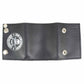 Milwaukee Leather MLW7839 Men's 4” Leather “2nd Amendment” Tri-Fold Wallet w/ Anti-Theft Stainless Steel Chain