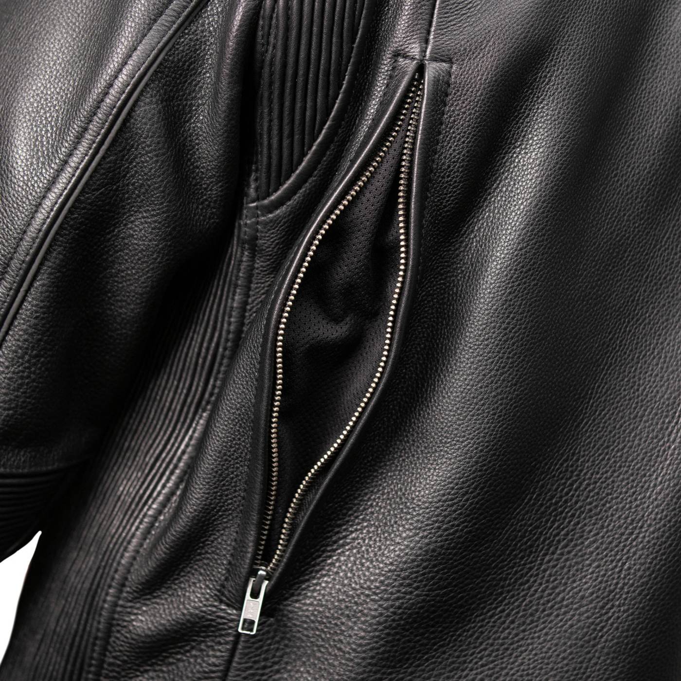 Milwaukee Motorcycle Clothing Co. Men's Unforgiven MC Style Black Leather Jacket w/ Lapel Collar MMC10008