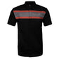 MMCC Men's Petro Mechanic Button Up Shop Shirt, Reflective Strip, 2-Chest Pockets - Black-Grey-Orange - MMC16008