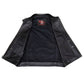 Milwaukee Motorcycle Clothing Co. Men's Rocker Black Leather Premium Club Style Riders Vest MMC30002