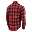 Milwaukee Leather Men's Flannel Plaid Shirt Black and Red Long Sleeve Cotton Button Down Shirt MNG11631