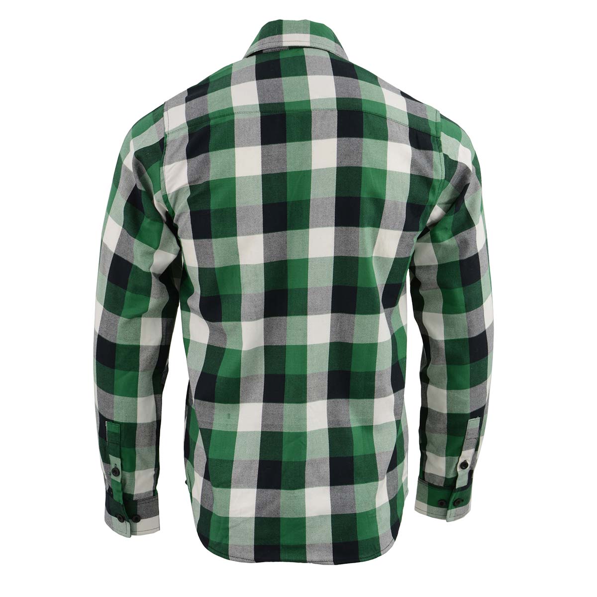 Grey & Green Cotton Full Sleeve Shirt for Men 46
