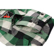 Milwaukee Leather Men's Flannel Plaid Shirt Green and White Long Sleeve Cotton Button Down Shirt MNG11636