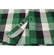 Milwaukee Leather MNG11636 Men's Flannel Plaid Shirt Green and White Long Sleeve Cotton Button Down Shirt