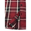 Milwaukee Leather MNG11640 Men's Flannel Plaid Shirt Maroon Black and White Long Sleeve Cotton Button Down Shirt