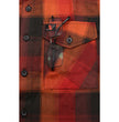 Milwaukee Leather Men's Flannel Plaid Shirt Orange with Red and Black Long Sleeve Cotton Button Down Shirt MNG11641