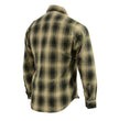 Milwaukee Leather MNG11649 Men's Grey with Black Long Sleeve Cotton Flannel Shirt