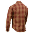 Milwaukee Leather MNG11653 Men's Brown and Beige Long Sleeve Cotton Flannel Shirt