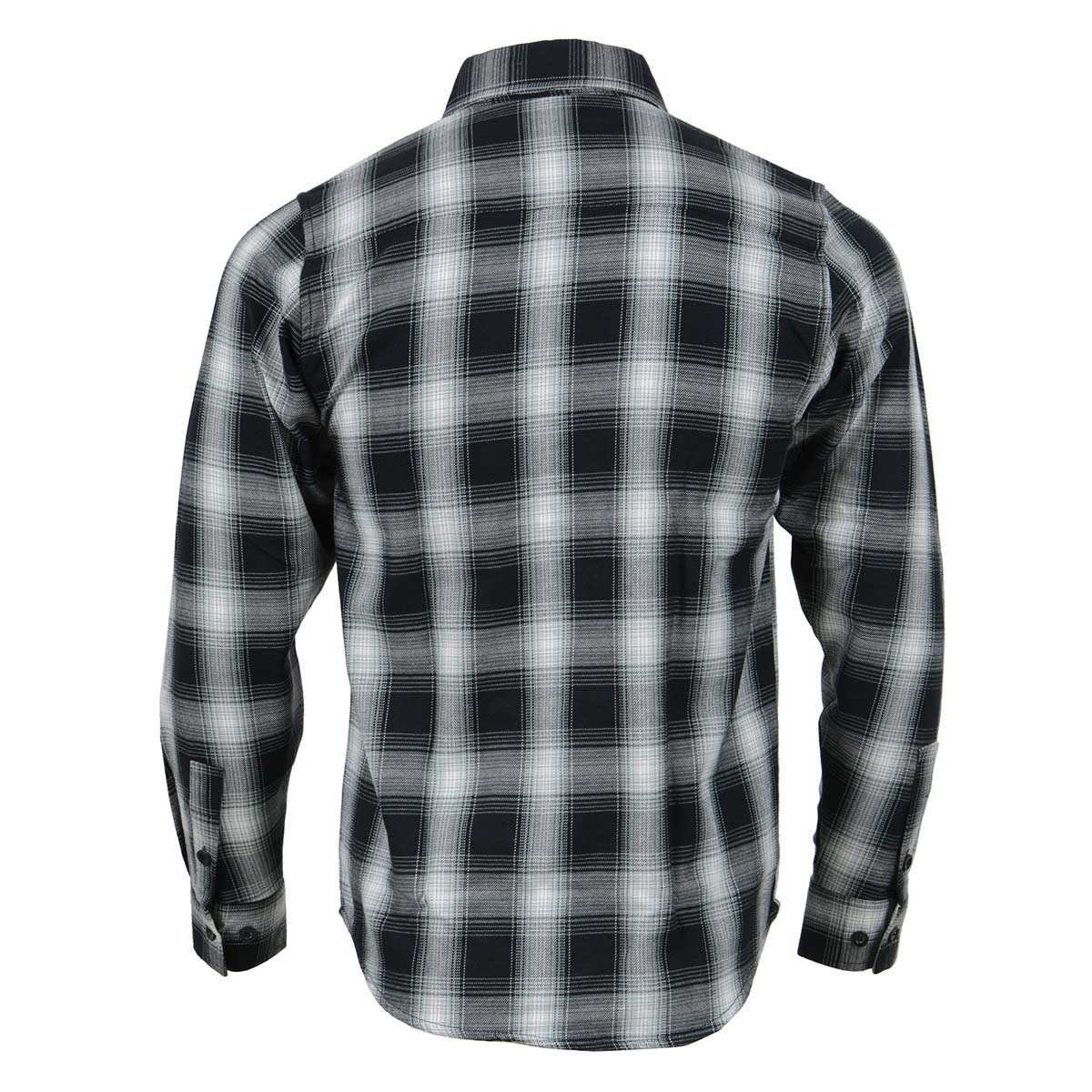 Milwaukee Leather MNG11654 Men's Black and White Long Sleeve Cotton ...
