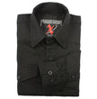 Milwaukee Leather MNG11655 Men's Solid Black Long Sleeve Cotton Flannel Shirt